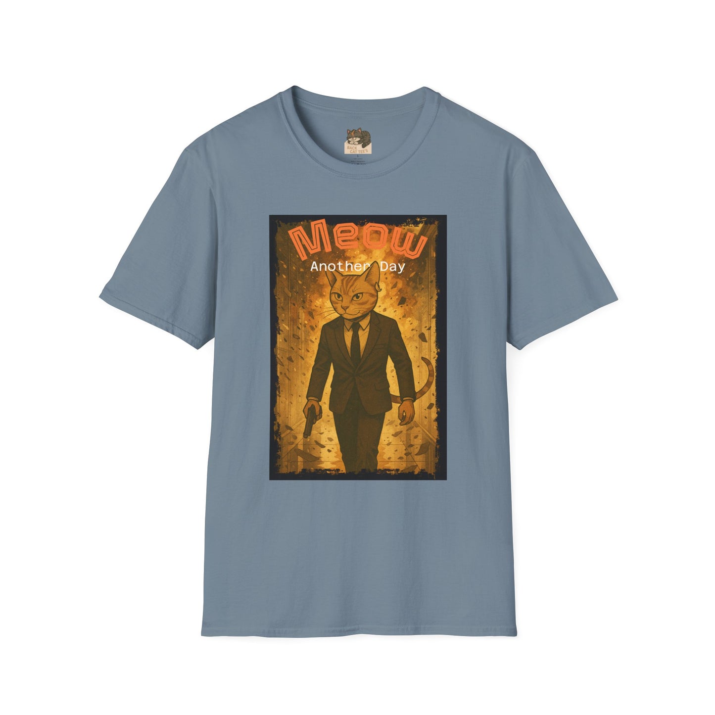 "Meow Another Day" Adult Size Graphic Tee Shirt