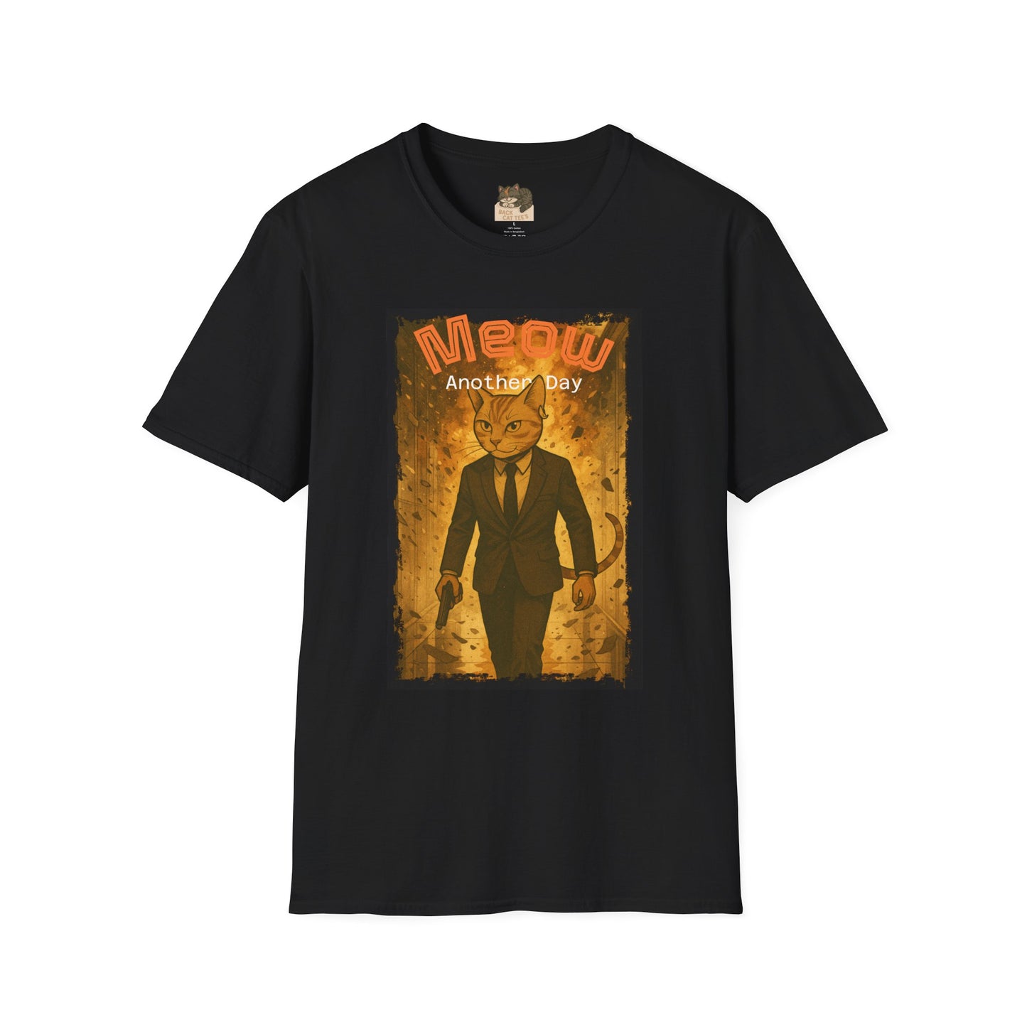 "Meow Another Day" Adult Size Graphic Tee Shirt