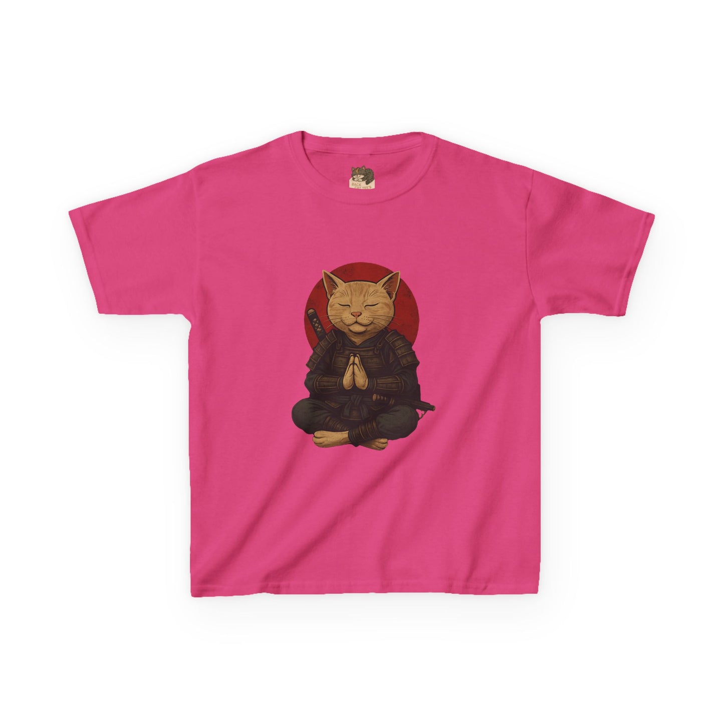 "Meditating Cat Tee" Junior Graphic Tee Shirt