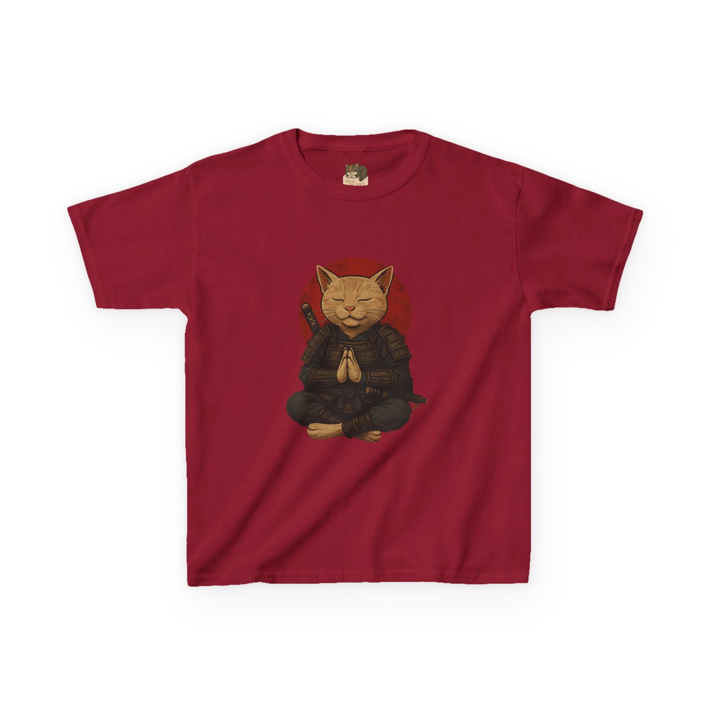 "Meditating Cat Tee" Junior Graphic Tee Shirt