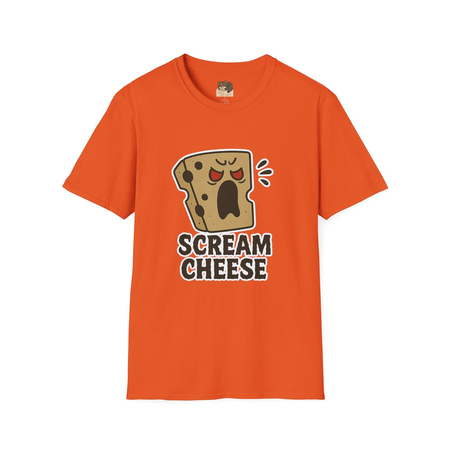 "Scream Cheese" Adult Size Graphic Tee Shirt