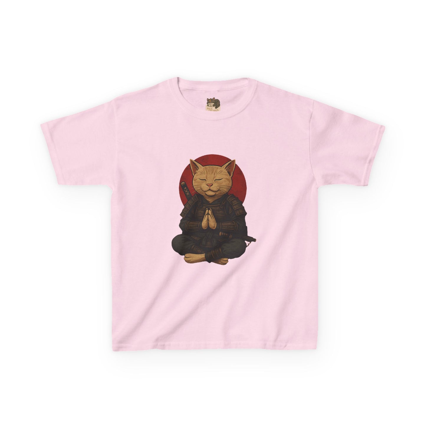 "Meditating Cat Tee" Junior Graphic Tee Shirt